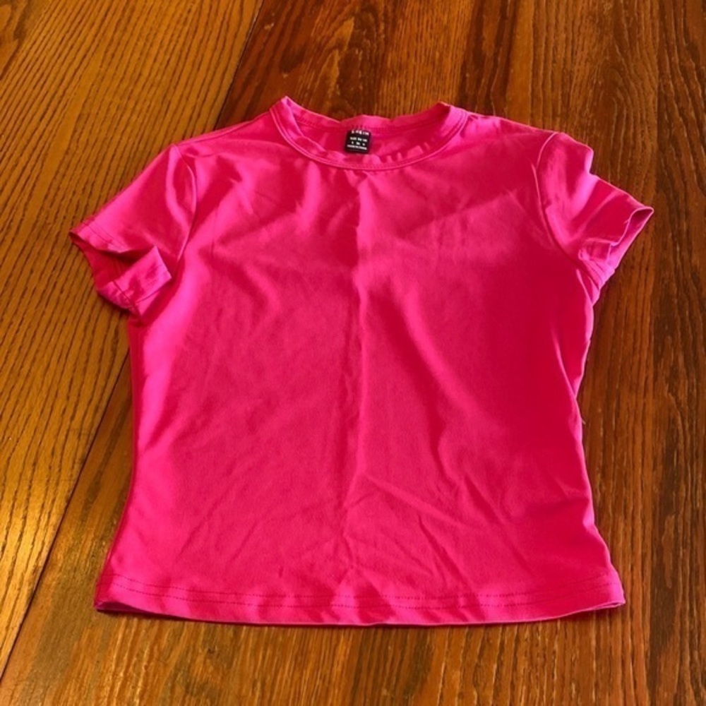SHEIN Hot Pink T Shirt S